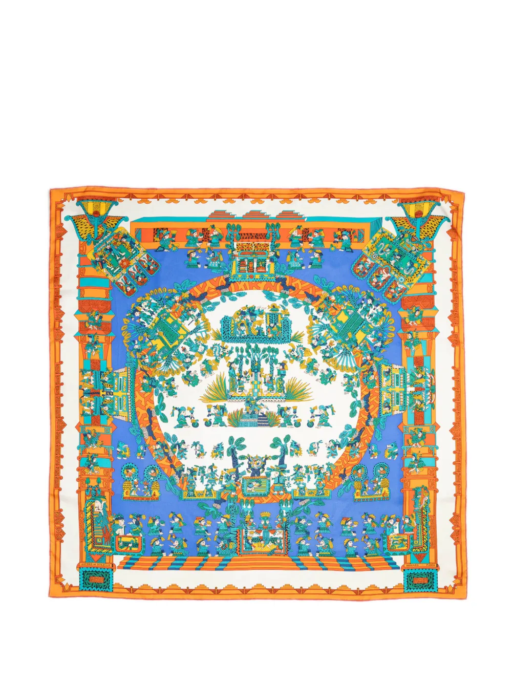 Hermès Pre-Owned Astres et Soleils scarf - Weiß