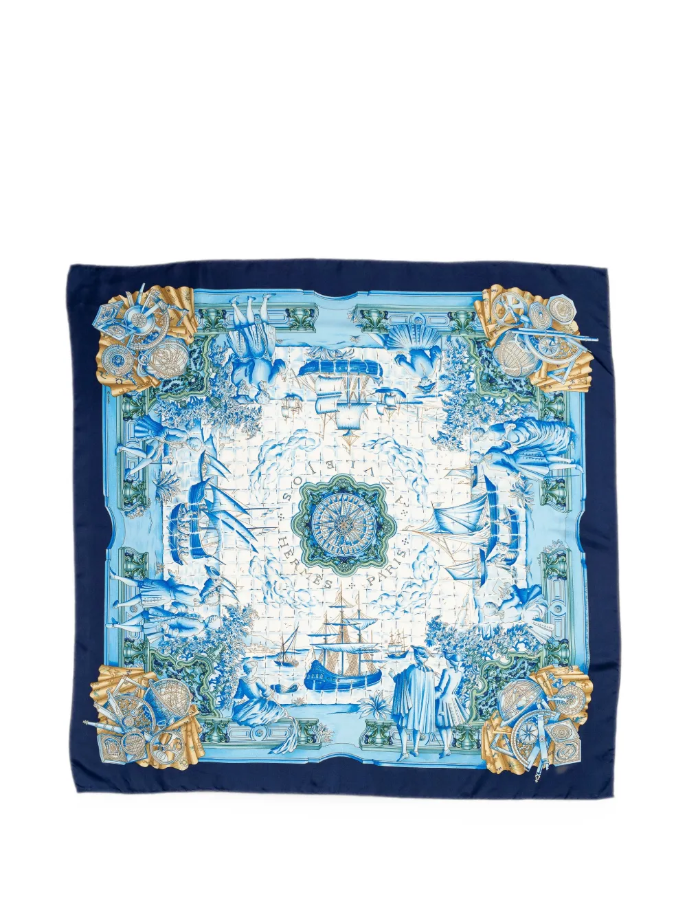 Hermès Pre-Owned Azulejos silk scarf - Blau