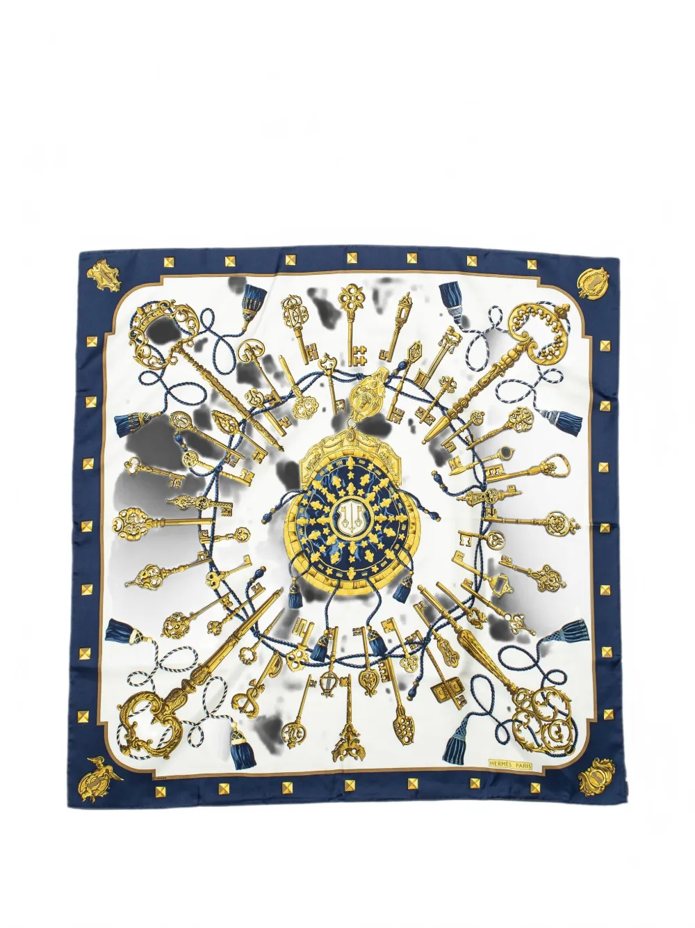Hermès Pre-Owned Les Clefs silk scarf - Weiß