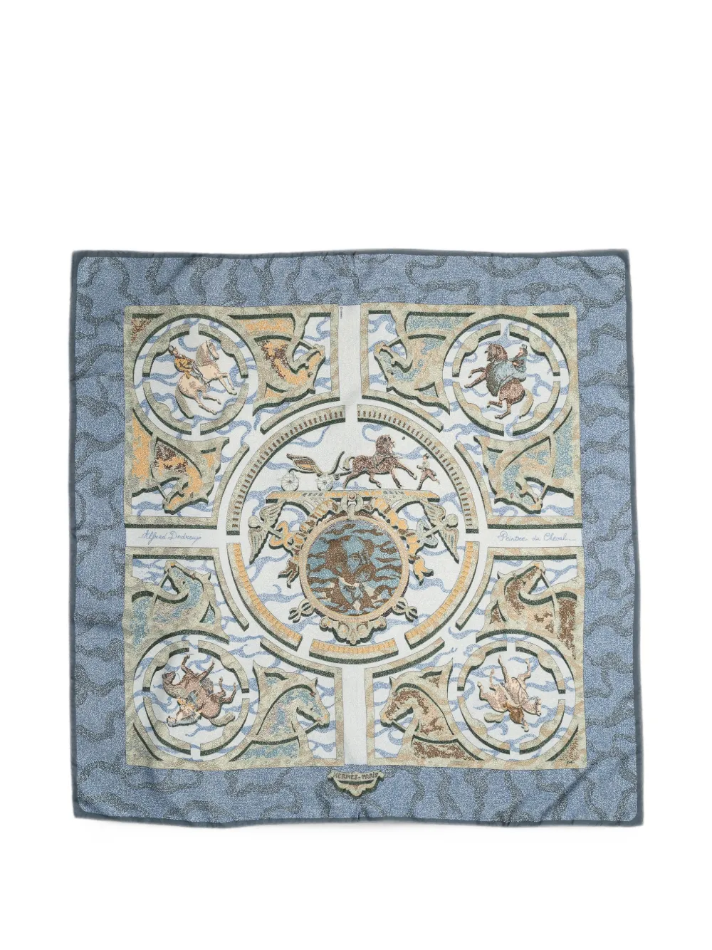 Hermès Pre-Owned Peintre du Cheval scarf - Blau