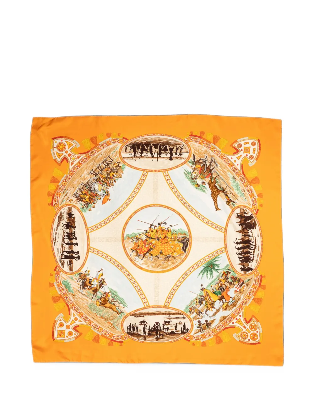Hermès Pre-Owned Cavaliers Peuls scarf - Orange