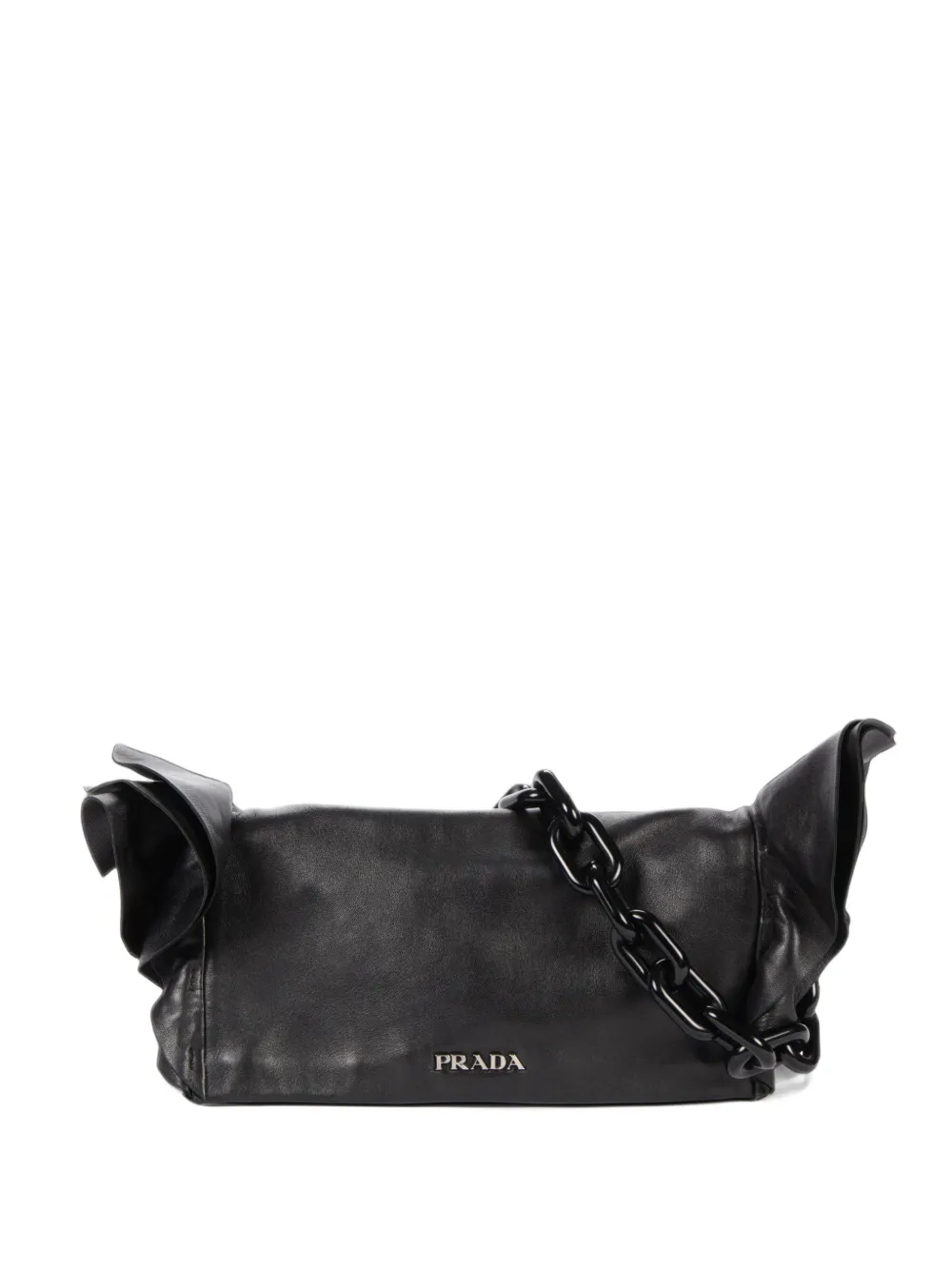 Prada Pre-Owned ruffle shoulder bag - Nero