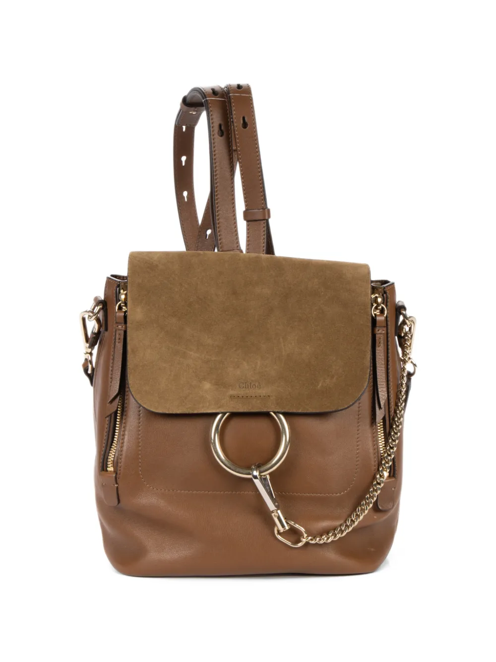 Chloé Pre-Owned small Faye backpack - Marrone