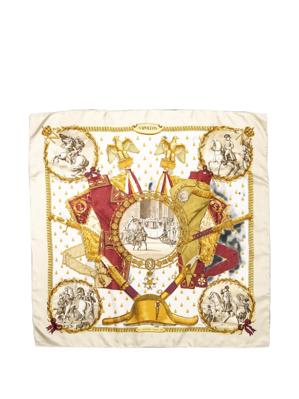Hermès Pre-Owned Napoleon jacquard scarf - Nude