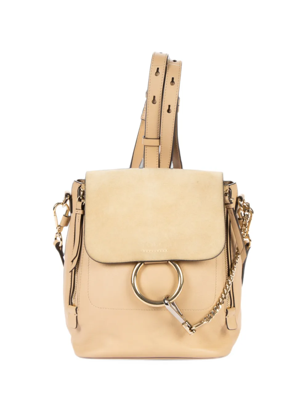 Chloé Pre-Owned Faye backpack - Toni neutri