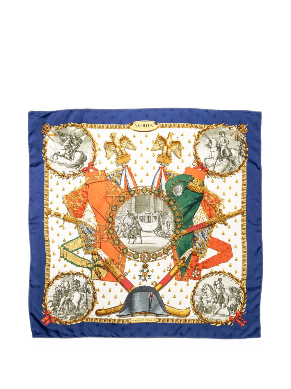Hermès Pre-Owned Napoleon jacquard scarf - Blau