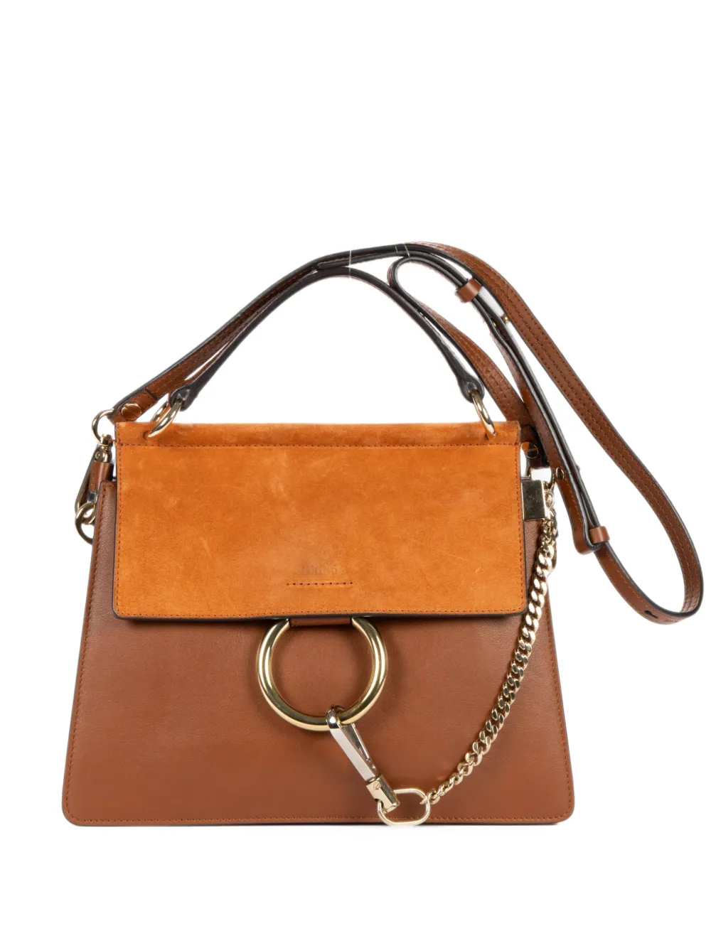 Chloé Pre-Owned small Faye shoulder bag - Braun