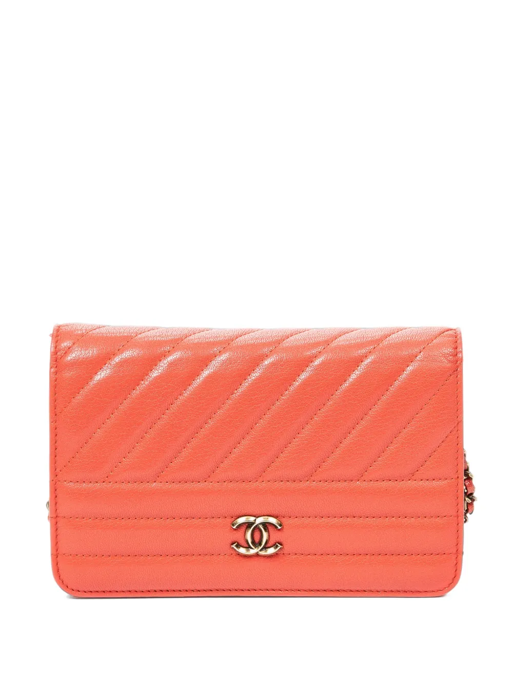 CHANEL Pre-Owned CC diagonal-quilted shoulder bag - Rot