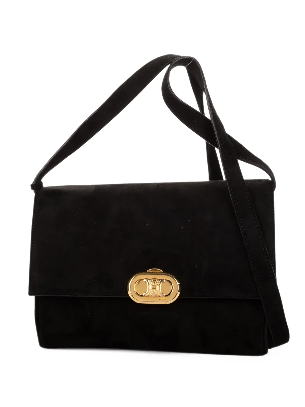 Celine Pre-Owned Triomphe shoulder bag - Black
