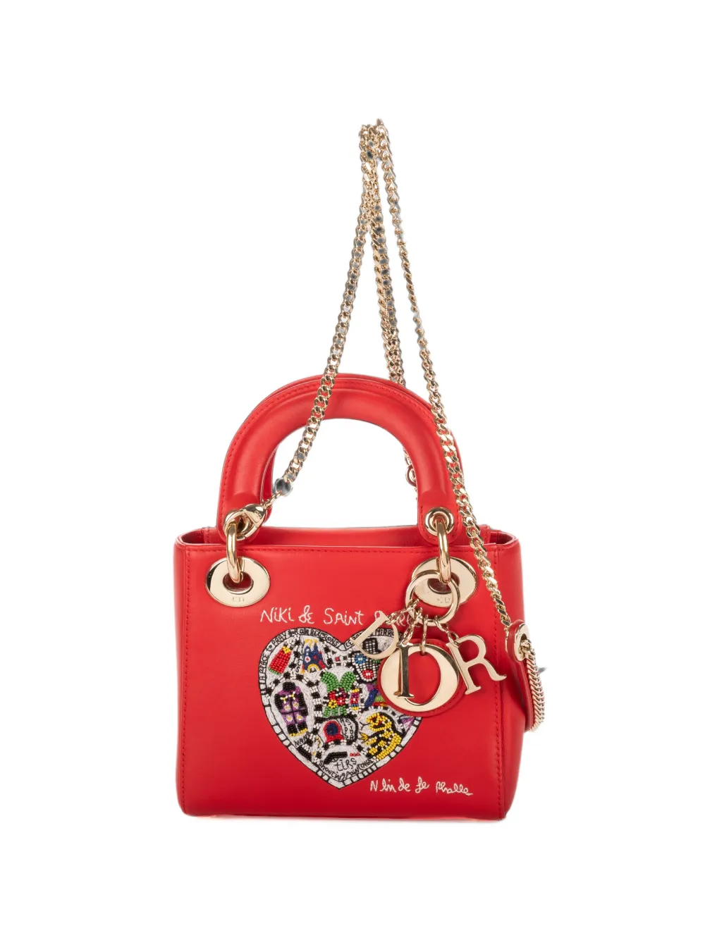Christian Dior Pre-Owned Niki Phalle Mini Lady cross body bag - Rot
