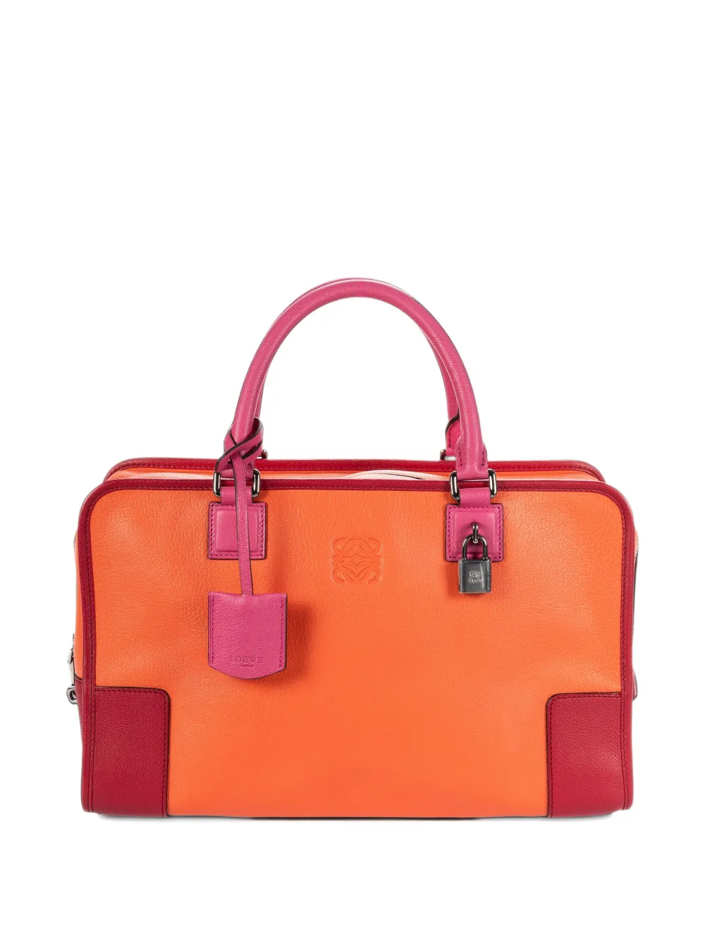 Loewe Pre-Owned Amazona 36 logo-detail handbag - Orange