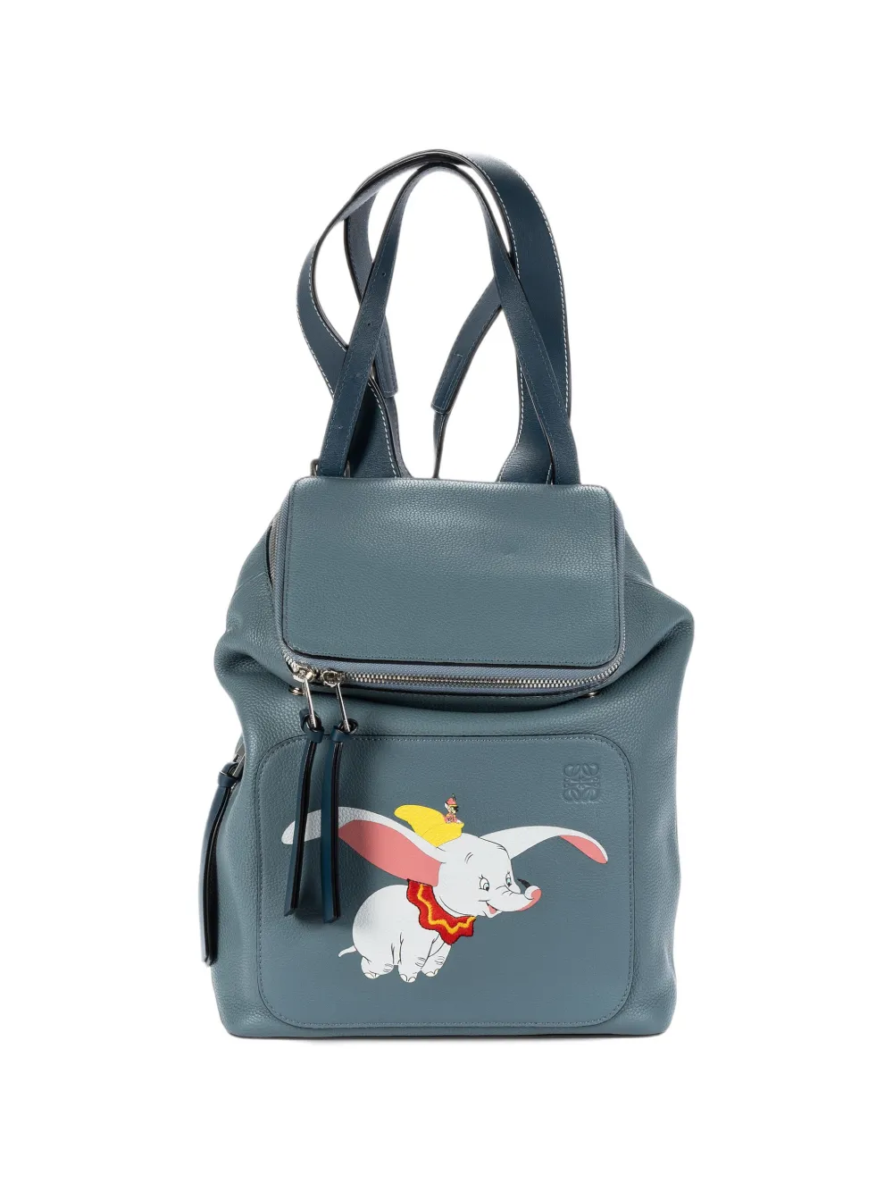 Pre-owned Loewe Dumbo Goya Backpack In Blue