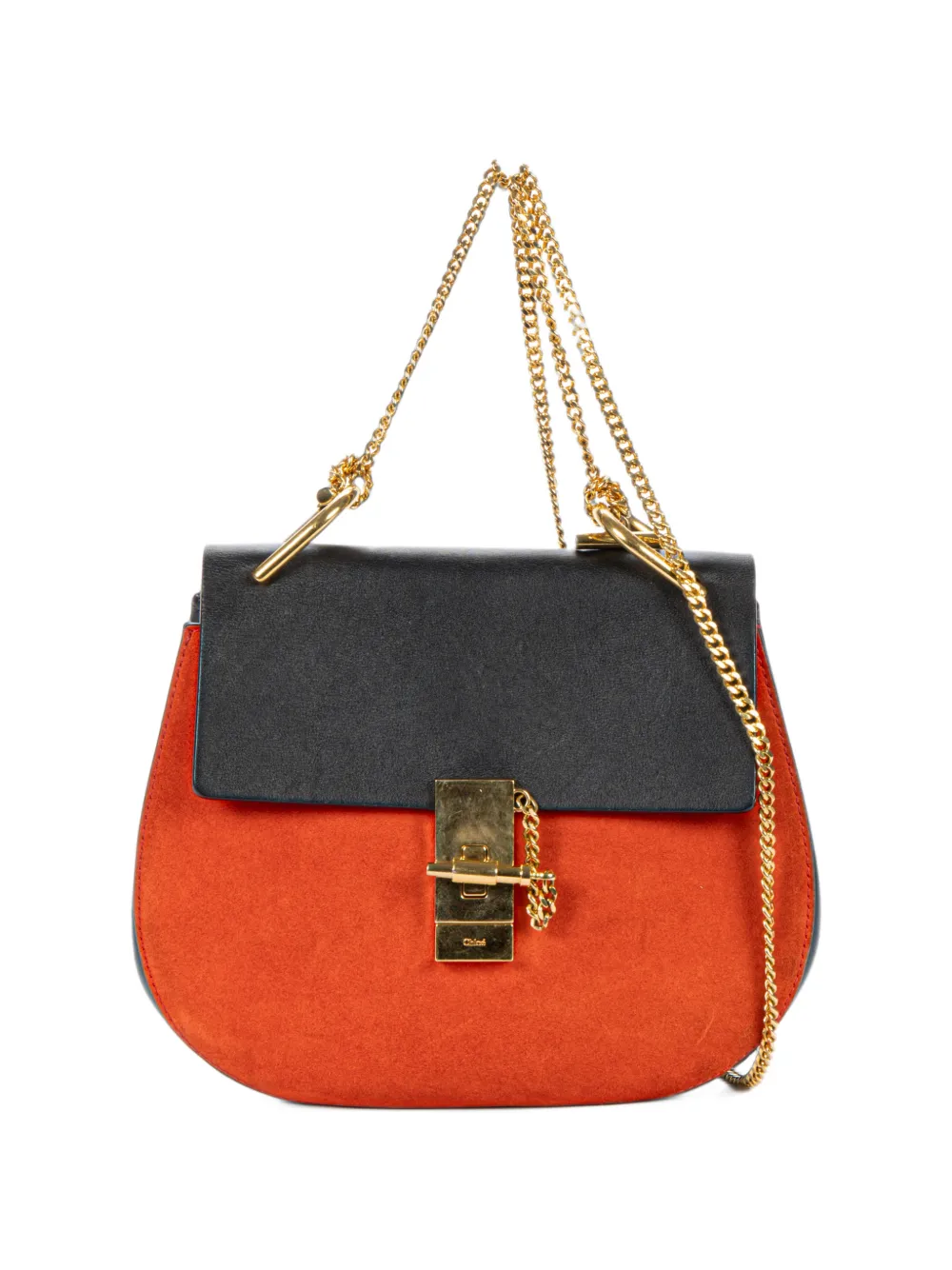 Chloé Pre-Owned small Drew bicolor crossbody bag - Schwarz