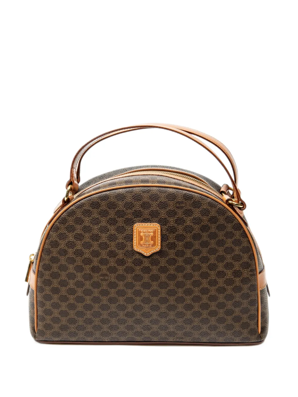 Celine Pre-Owned Macadam dome handbag - Braun