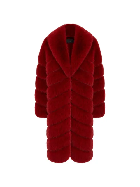 OW Collection Copenhagen oversized-fit faux-fur coat