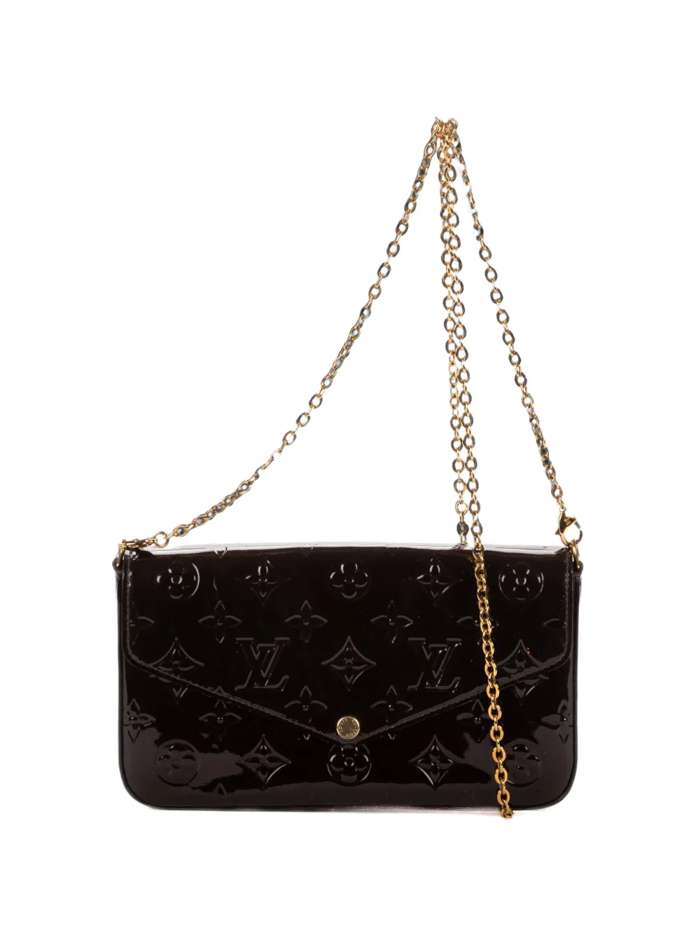 Louis Vuitton Pre-Owned Pochette Félicie Monogram Vernis shoulder bag - Rosso