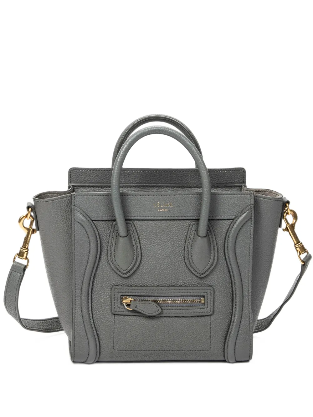Celine Pre-Owned Nano Luggage shoulder bag - Grigio