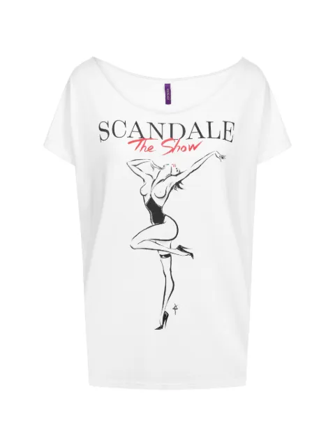 SCANDALE playera The Show con estampado gráfico y ribete enrollado