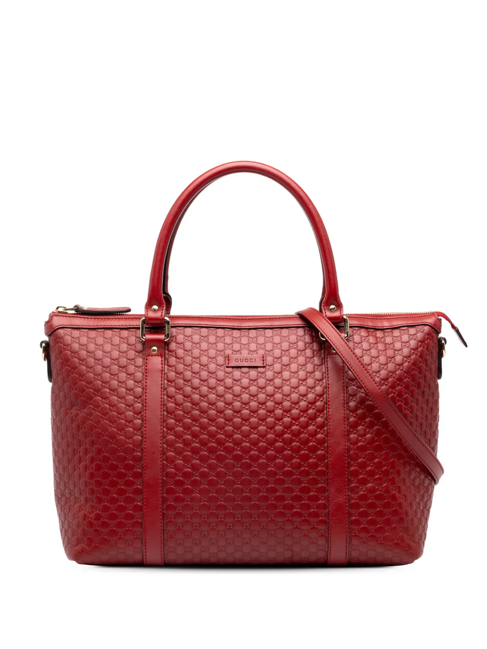 Gucci Pre-Owned 2016-2026 Medium Microguccissima Joy satchel - Red