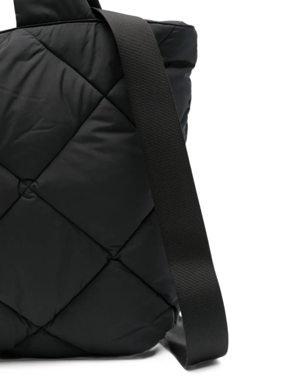 Save The Duck Sely quilted tote bag Zwart