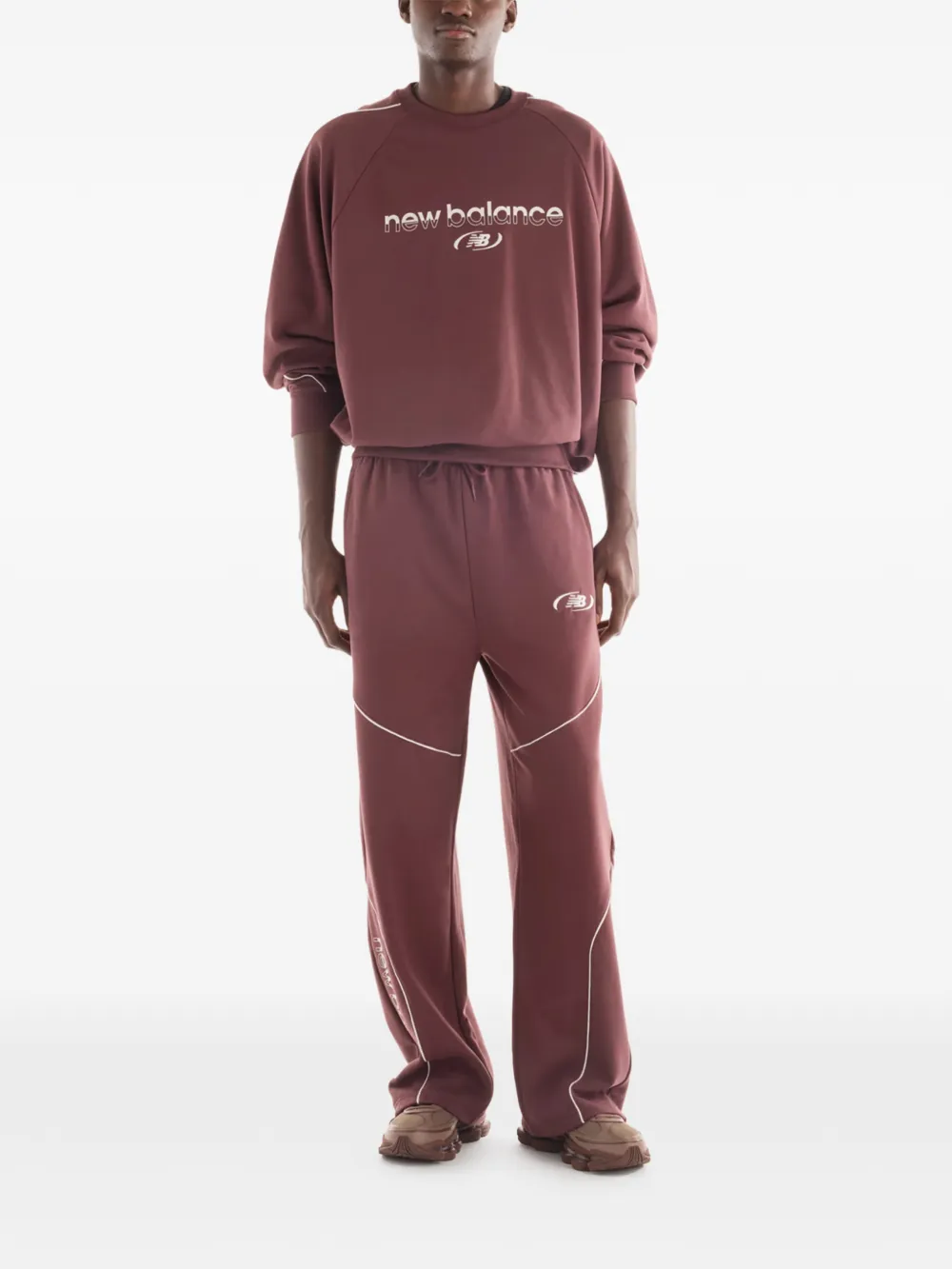 New Balance Trackside French Terry pants Rood