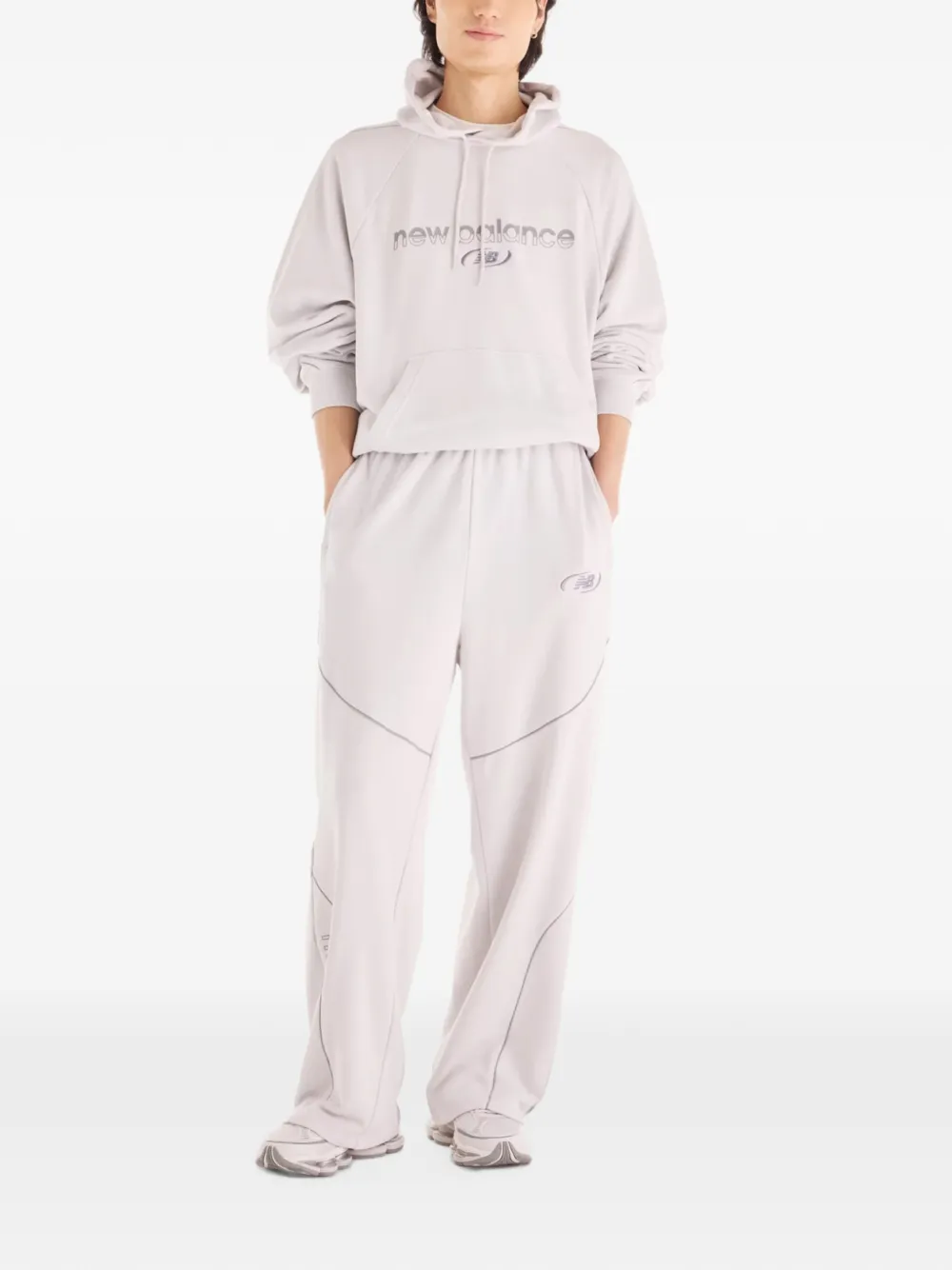 New Balance Trackside French Terry pants Grijs