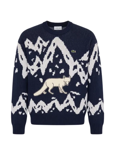 Lacoste  jersey Archive Edition de lana en jacquard