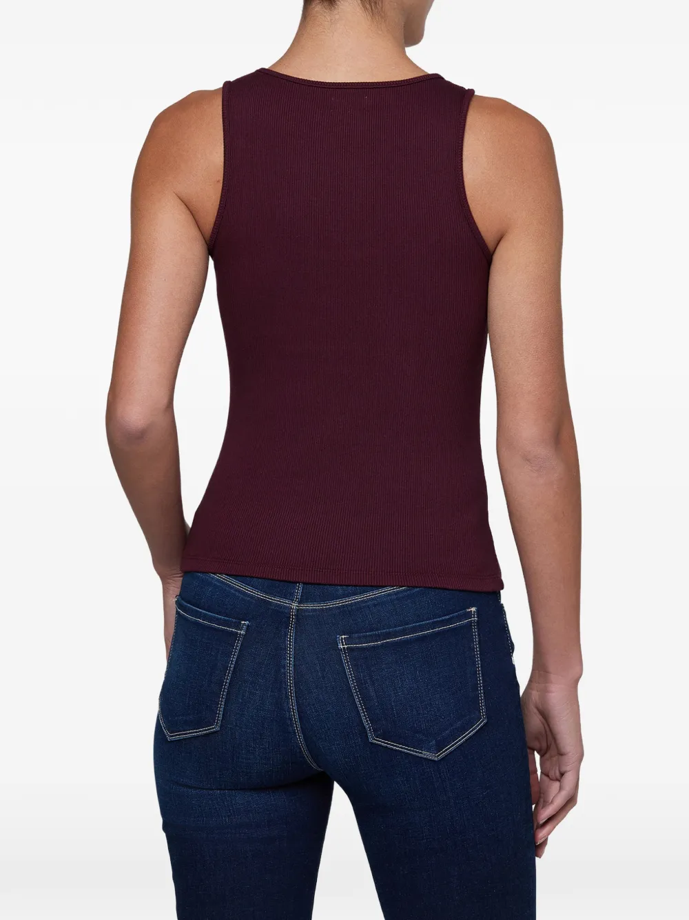 L'Agence Adira scoop-neck tank top Paars