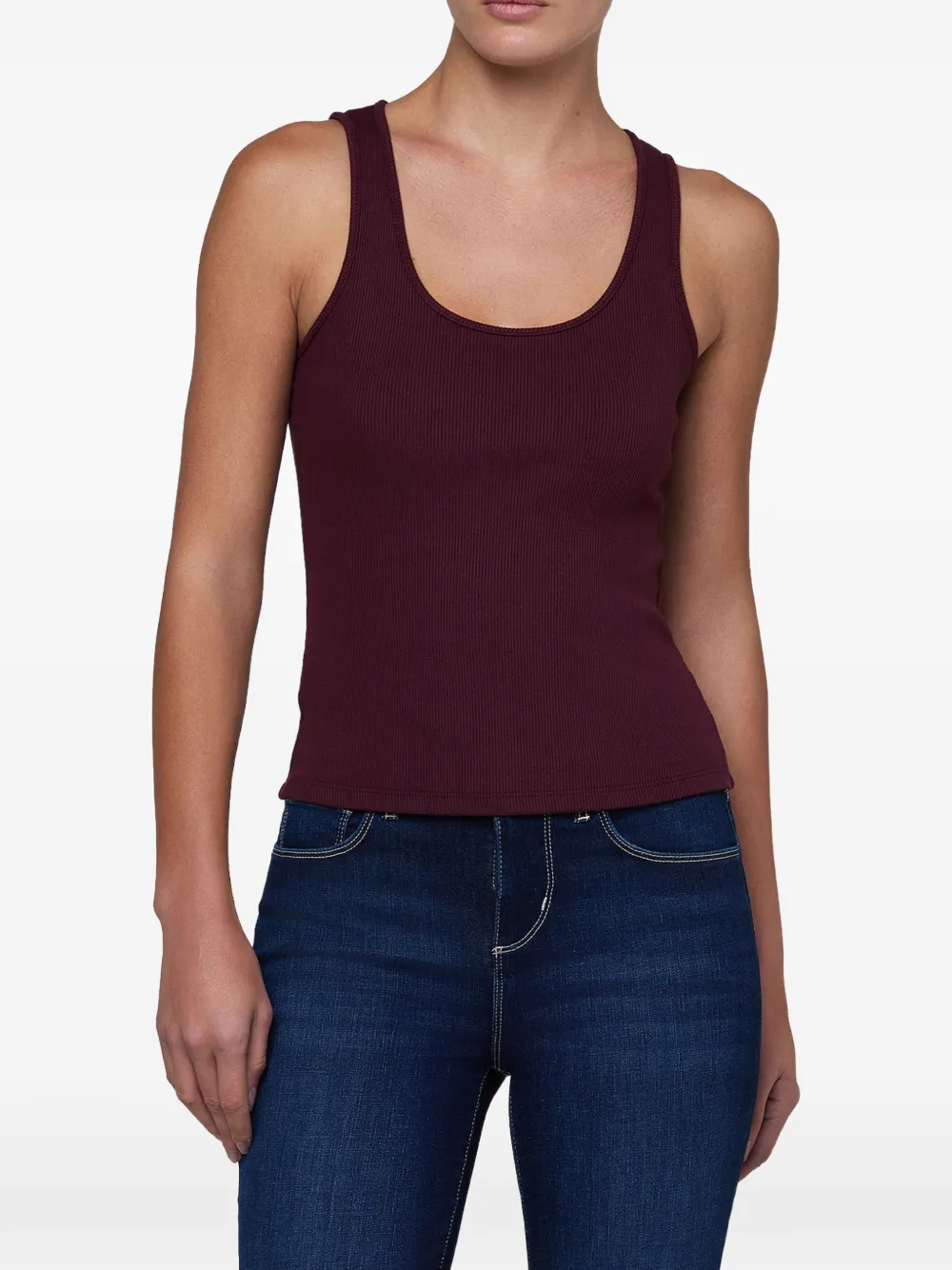 L'Agence Adira scoop-neck tank top Paars