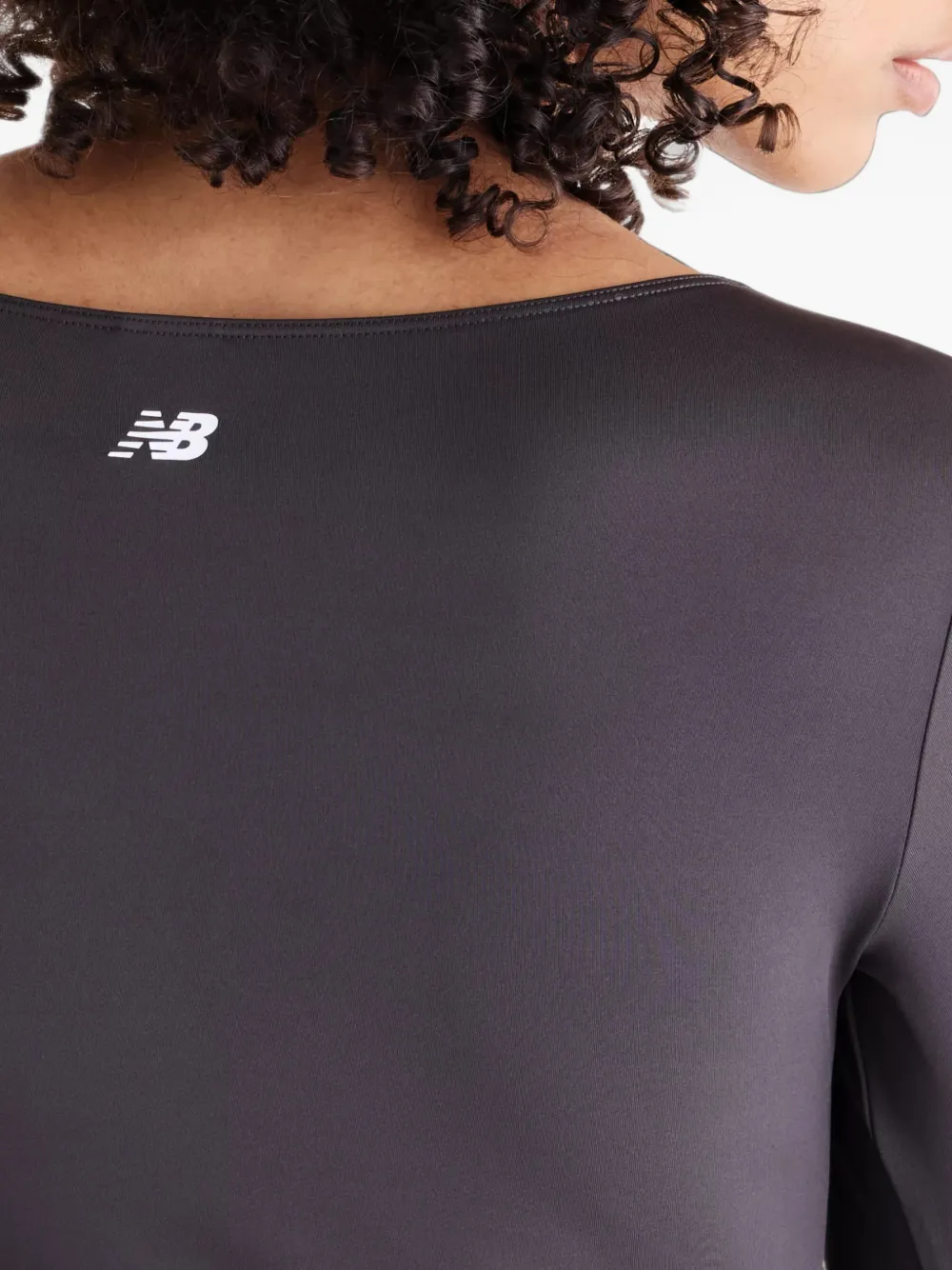 New Balance Trackside long-sleeve bodysuit Grijs