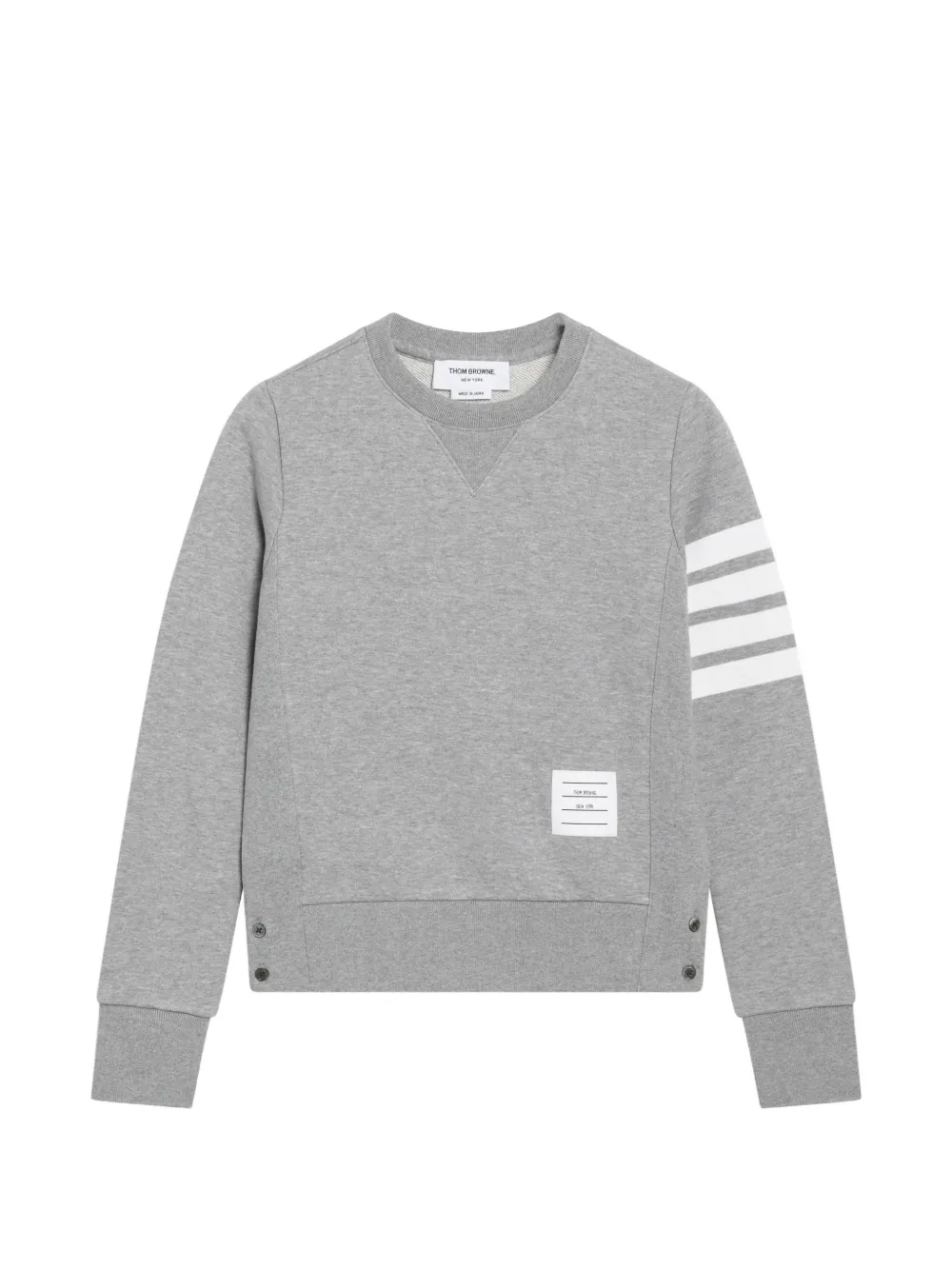 Thom Browne classic loopback 4-Bar sweatshirt - Grau