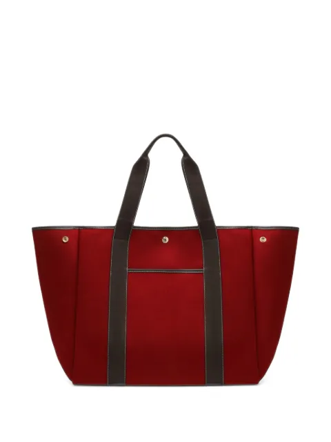 Rue De Verneuil leather-trim pocket tote bag