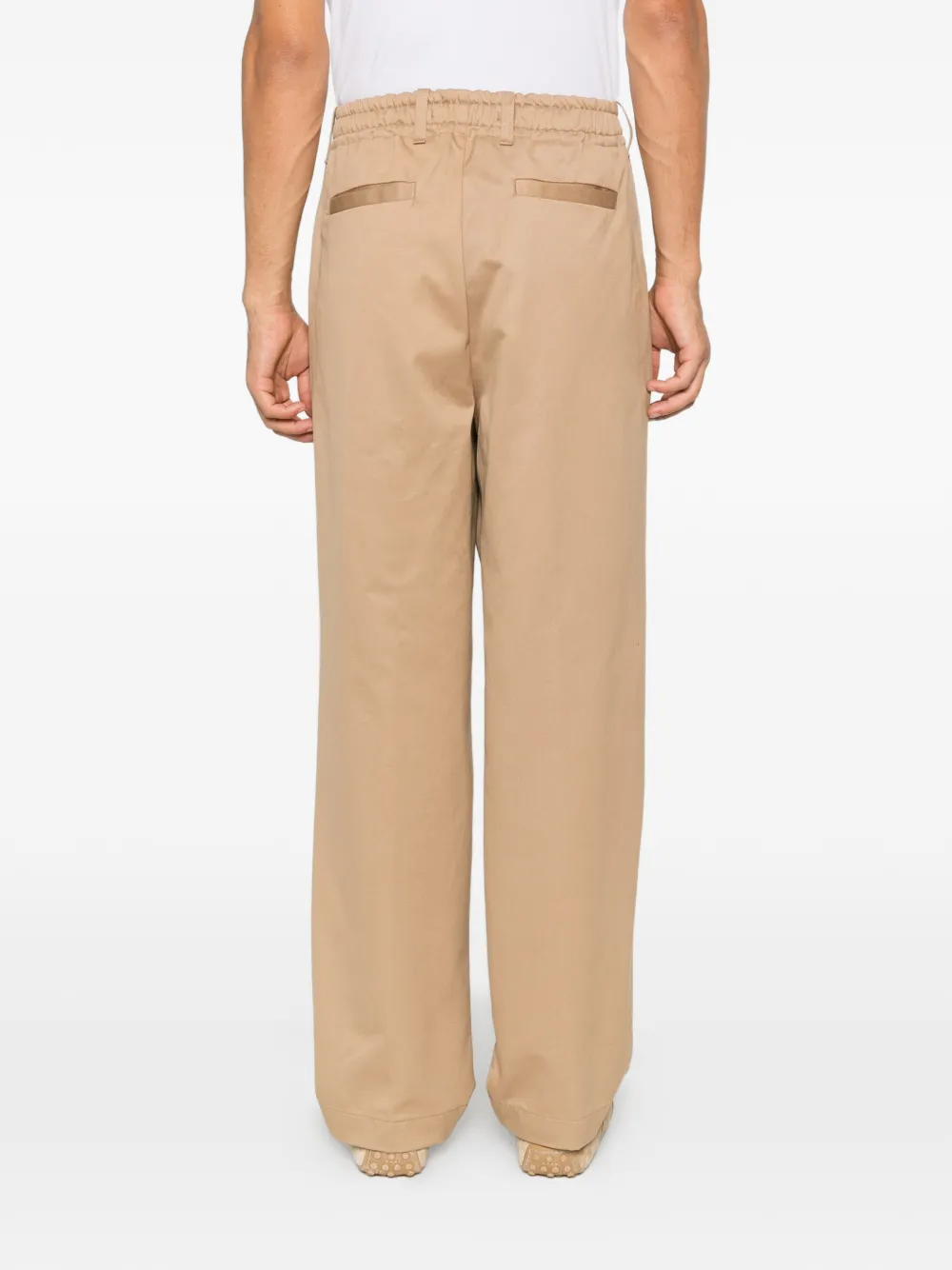 Myths pleated straight-leg trousers Beige