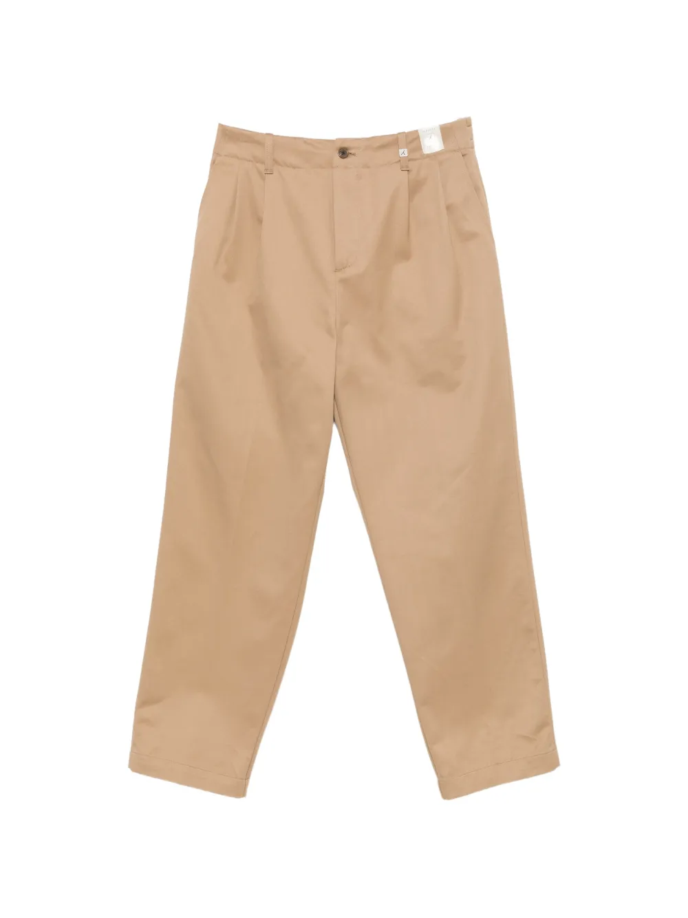 Myths pleated straight-leg trousers Beige