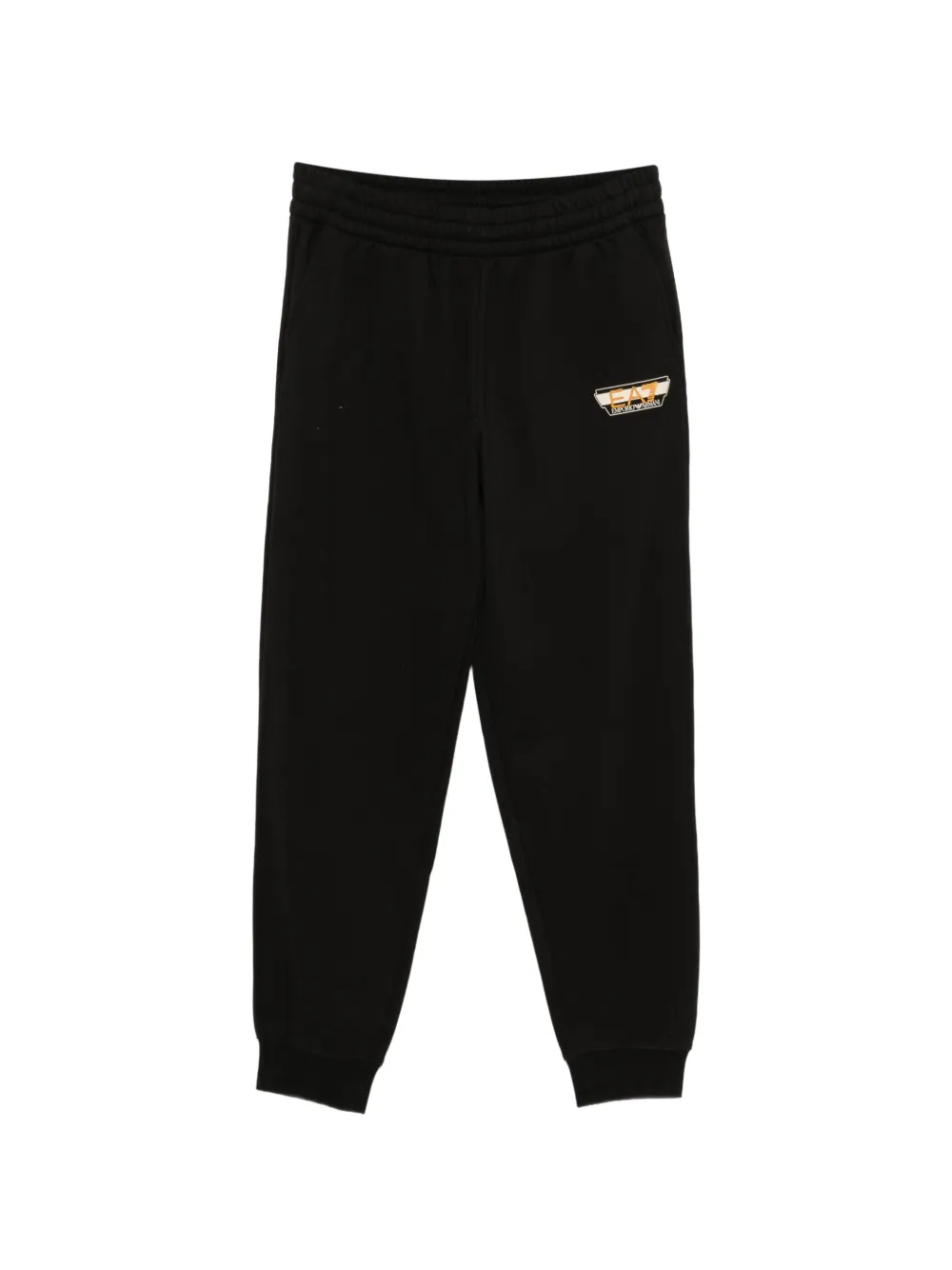 Ea7 Emporio Armani logo-patch track pants Zwart