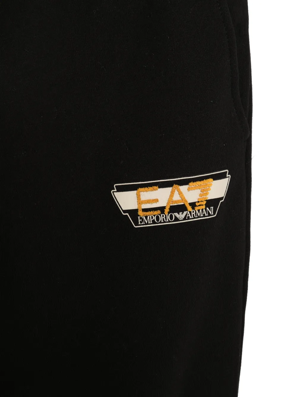 Ea7 Emporio Armani logo-patch track pants Zwart