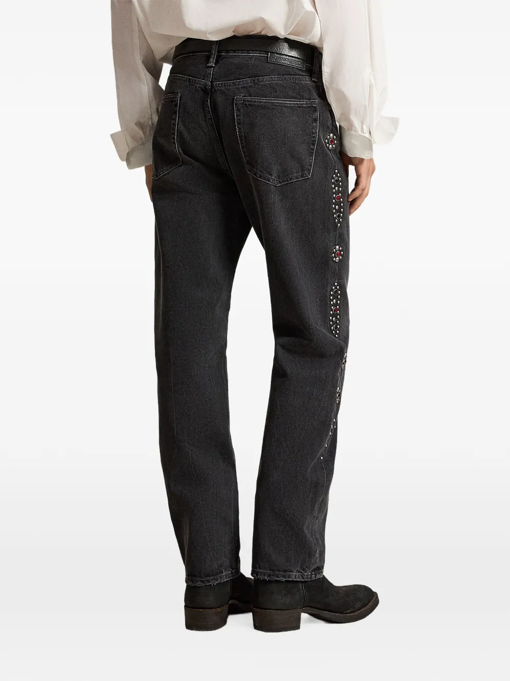 Polo Ralph Lauren stud-embellished jeans Zwart