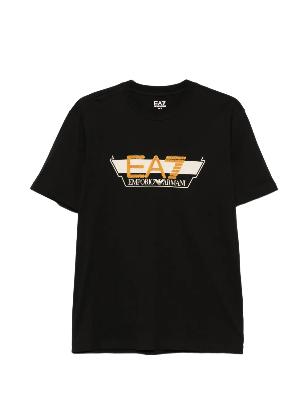 Ea7 Emporio Armani logo-print cotton T-shirt Zwart