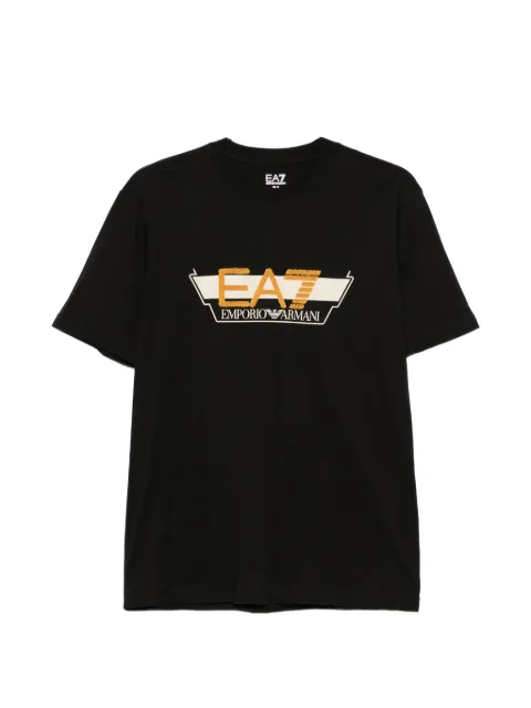 Ea7 Emporio Armani playera de algodón con logo estampado