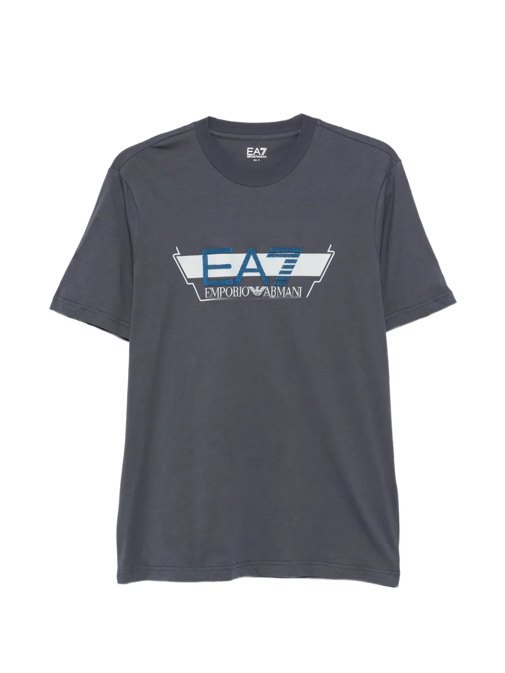 Ea7 Emporio Armani logo-print cotton T-shirt Grijs