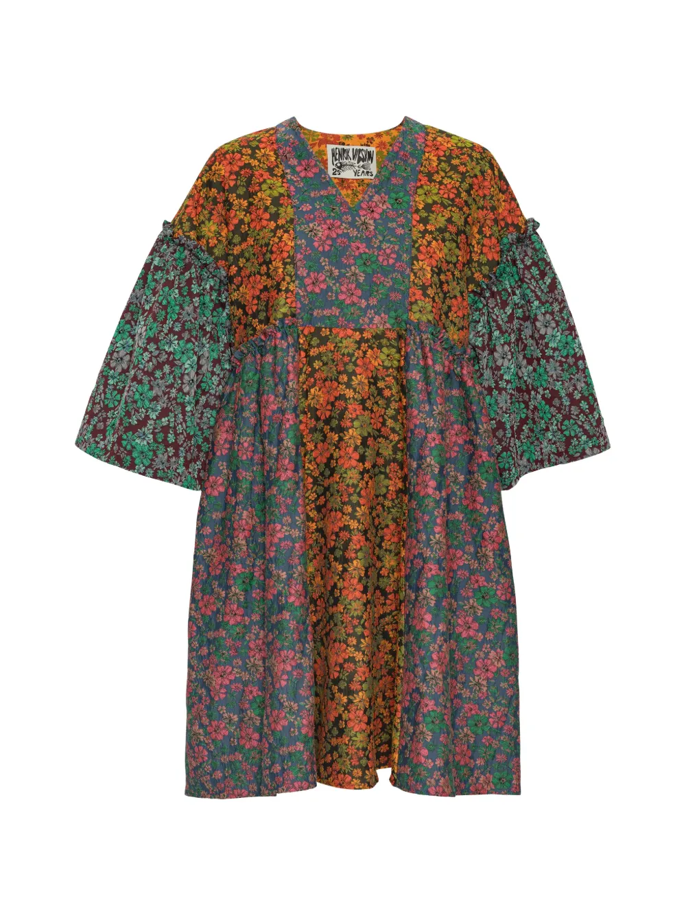 Henrik Vibskov Pumpkin floral-print dress - Orange
