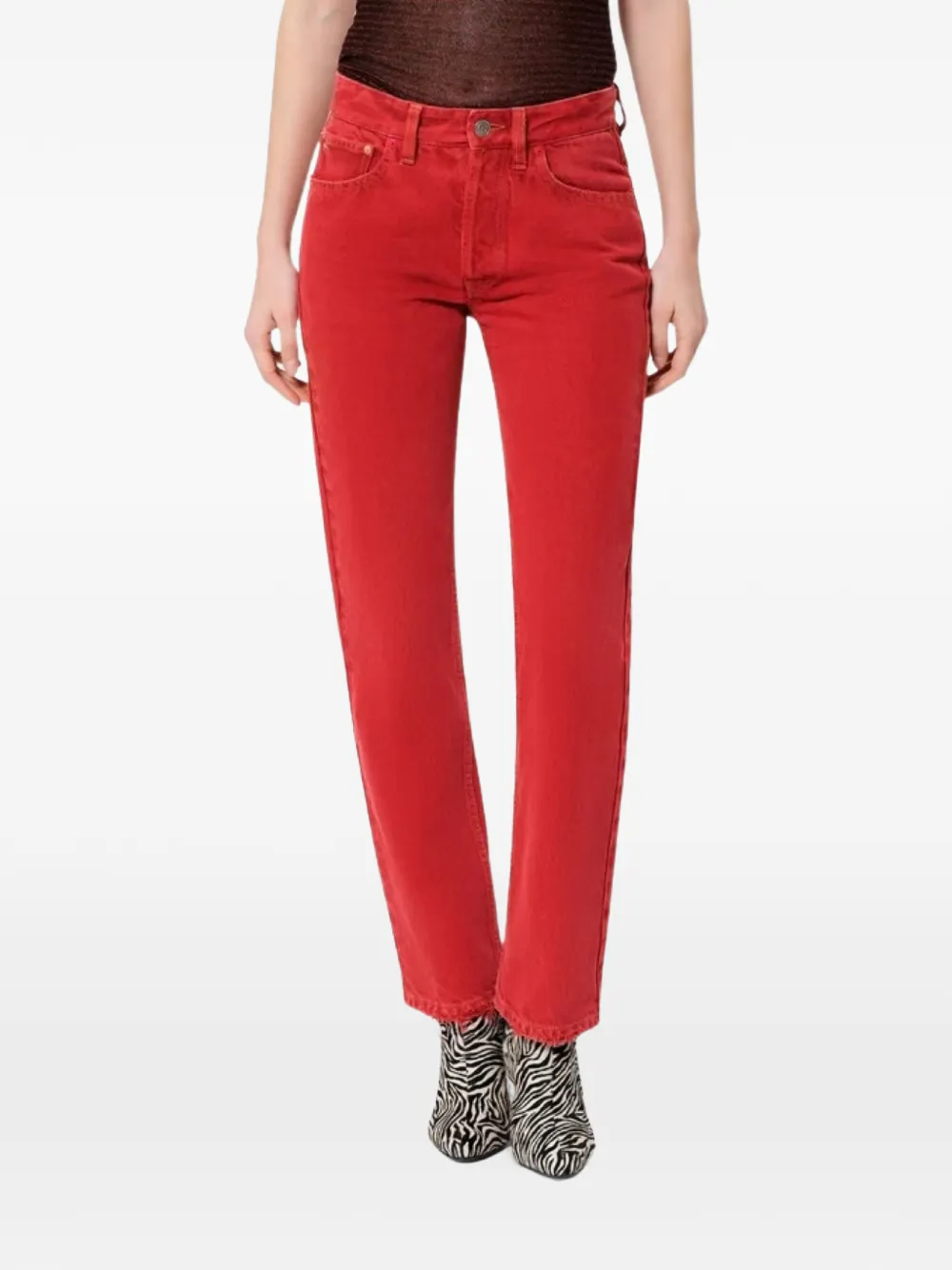 ISABEL MARANT Daya regular-fit jeans Rood