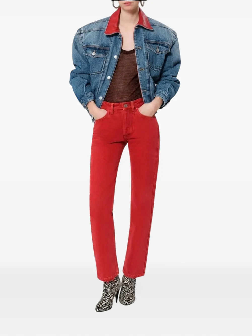 ISABEL MARANT Daya regular-fit jeans Rood
