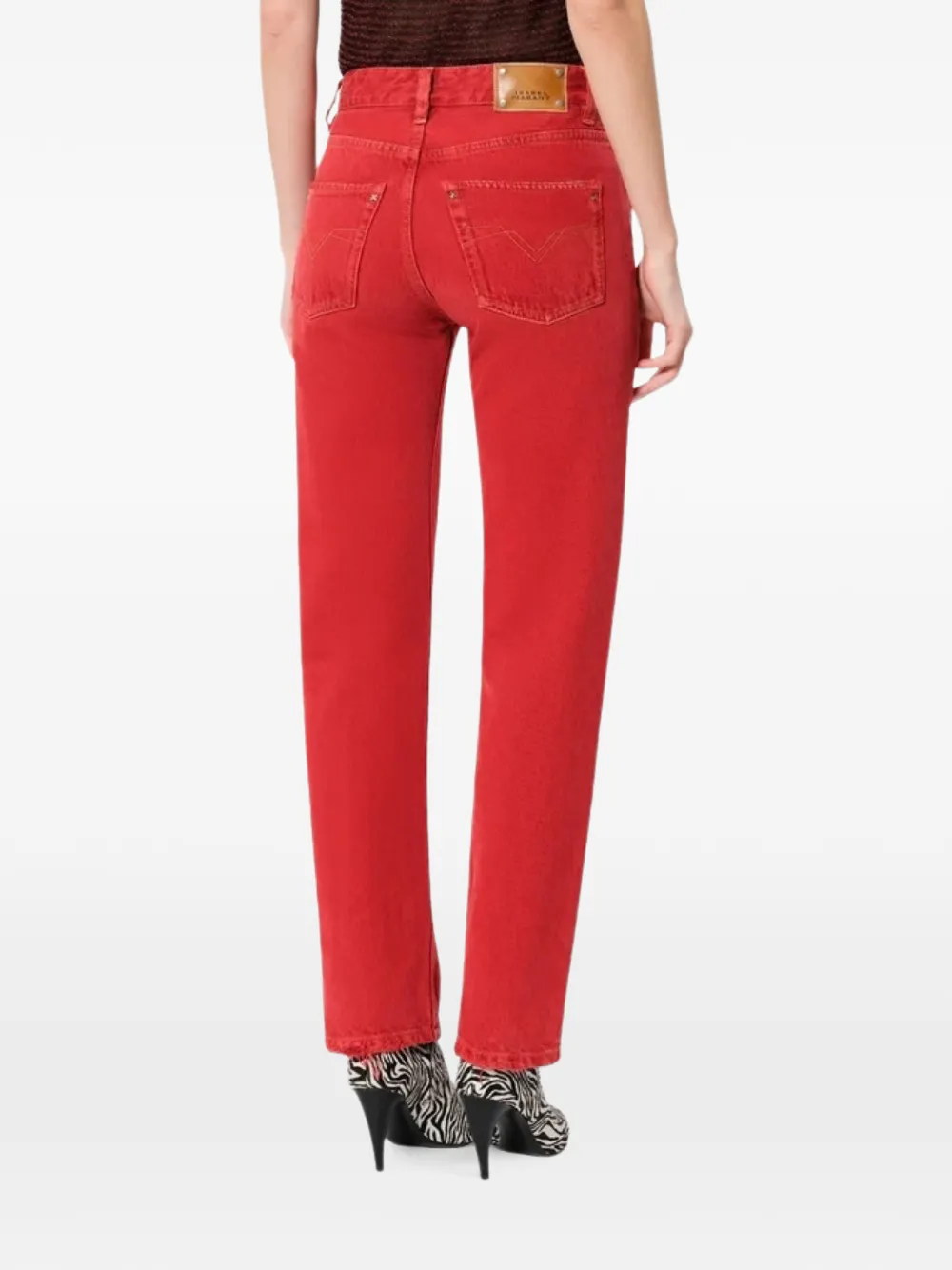 ISABEL MARANT Daya regular-fit jeans Rood