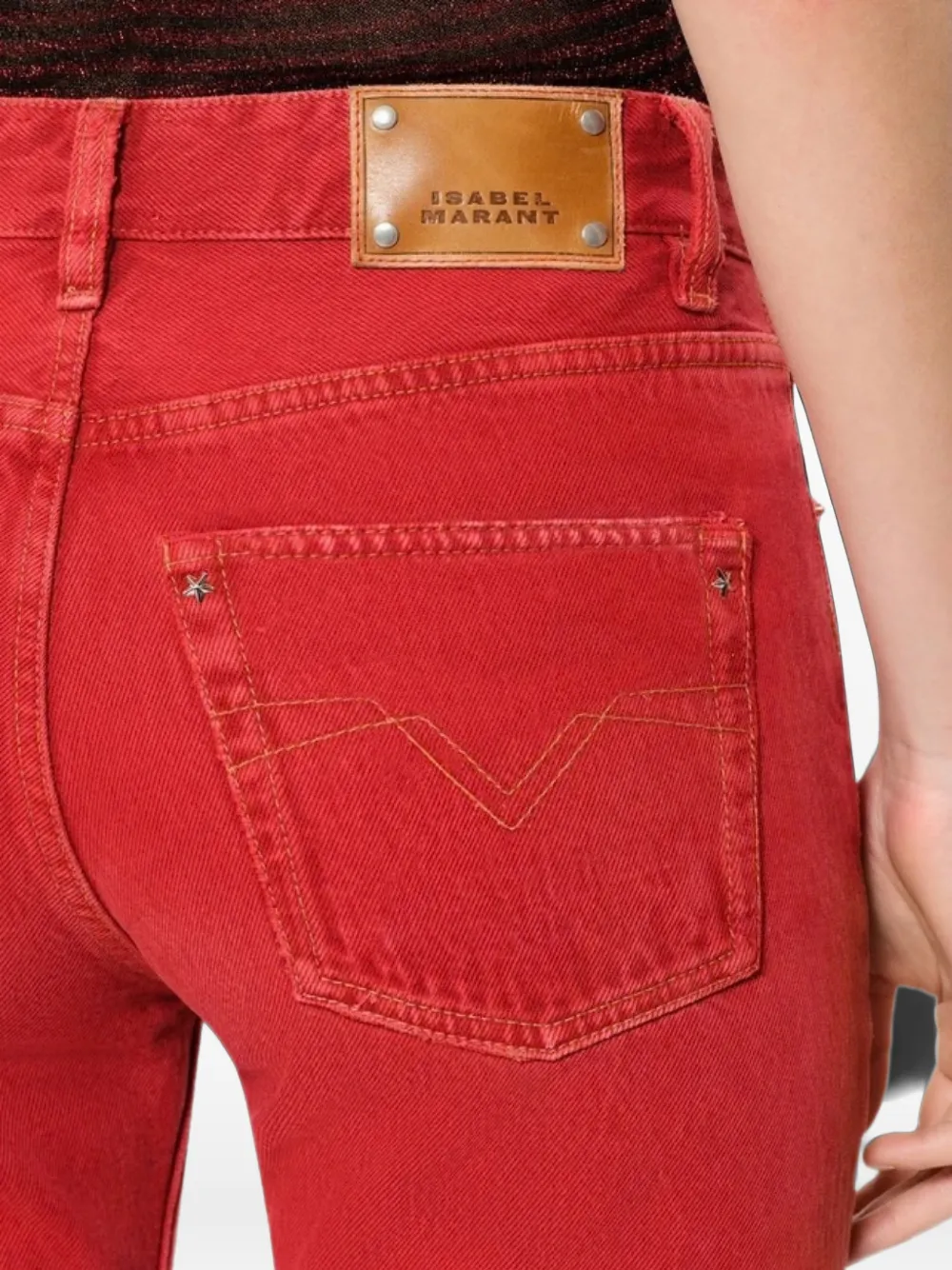 ISABEL MARANT Daya regular-fit jeans Rood