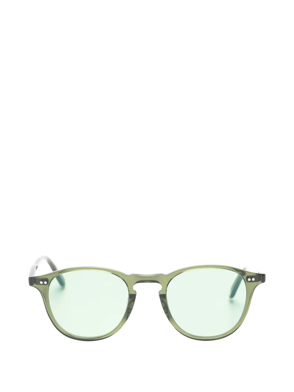 Garrett Leight x Old Pal Hampton round-frame sunglasses Groen