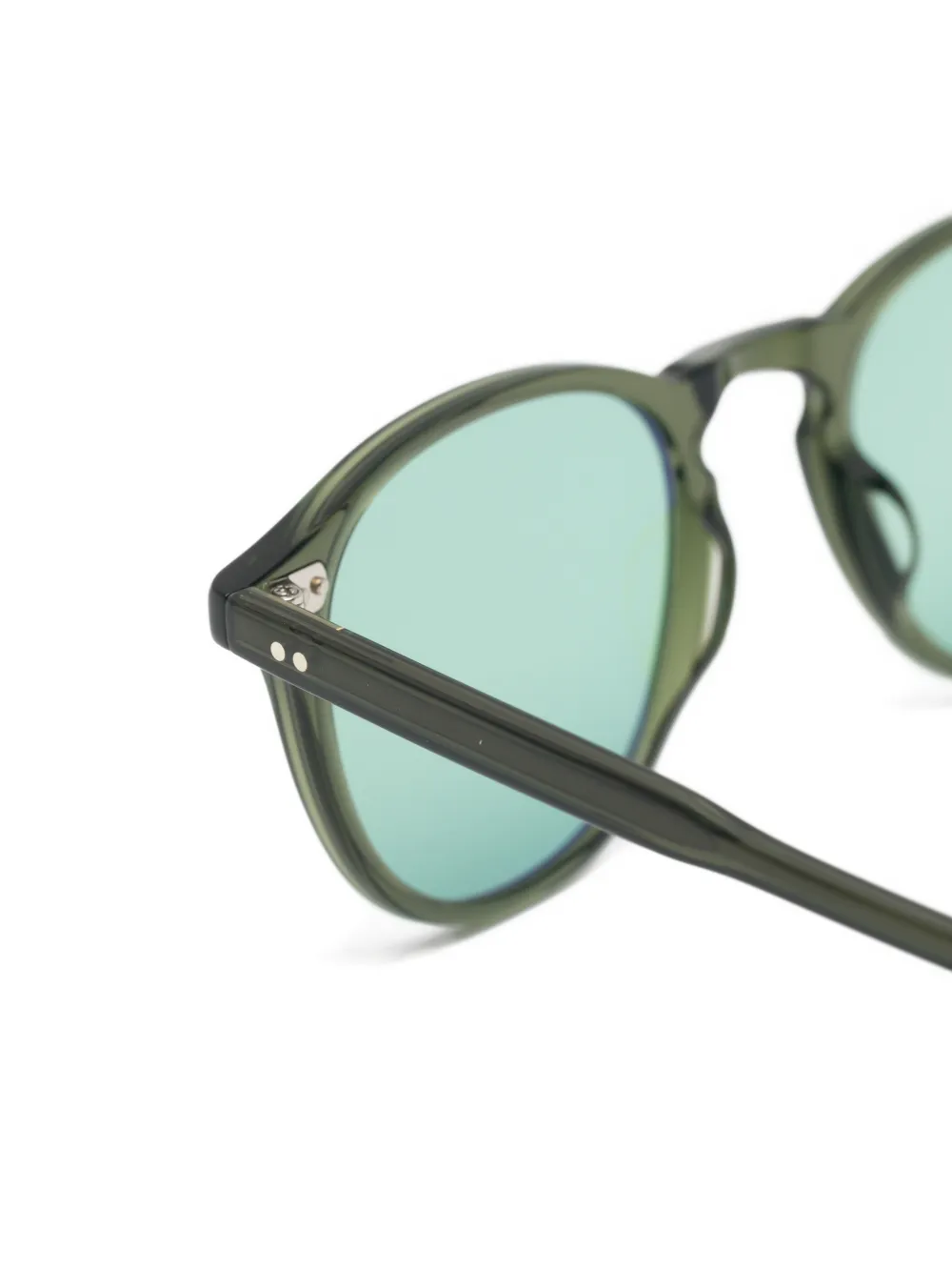 Garrett Leight x Old Pal Hampton round-frame sunglasses Groen