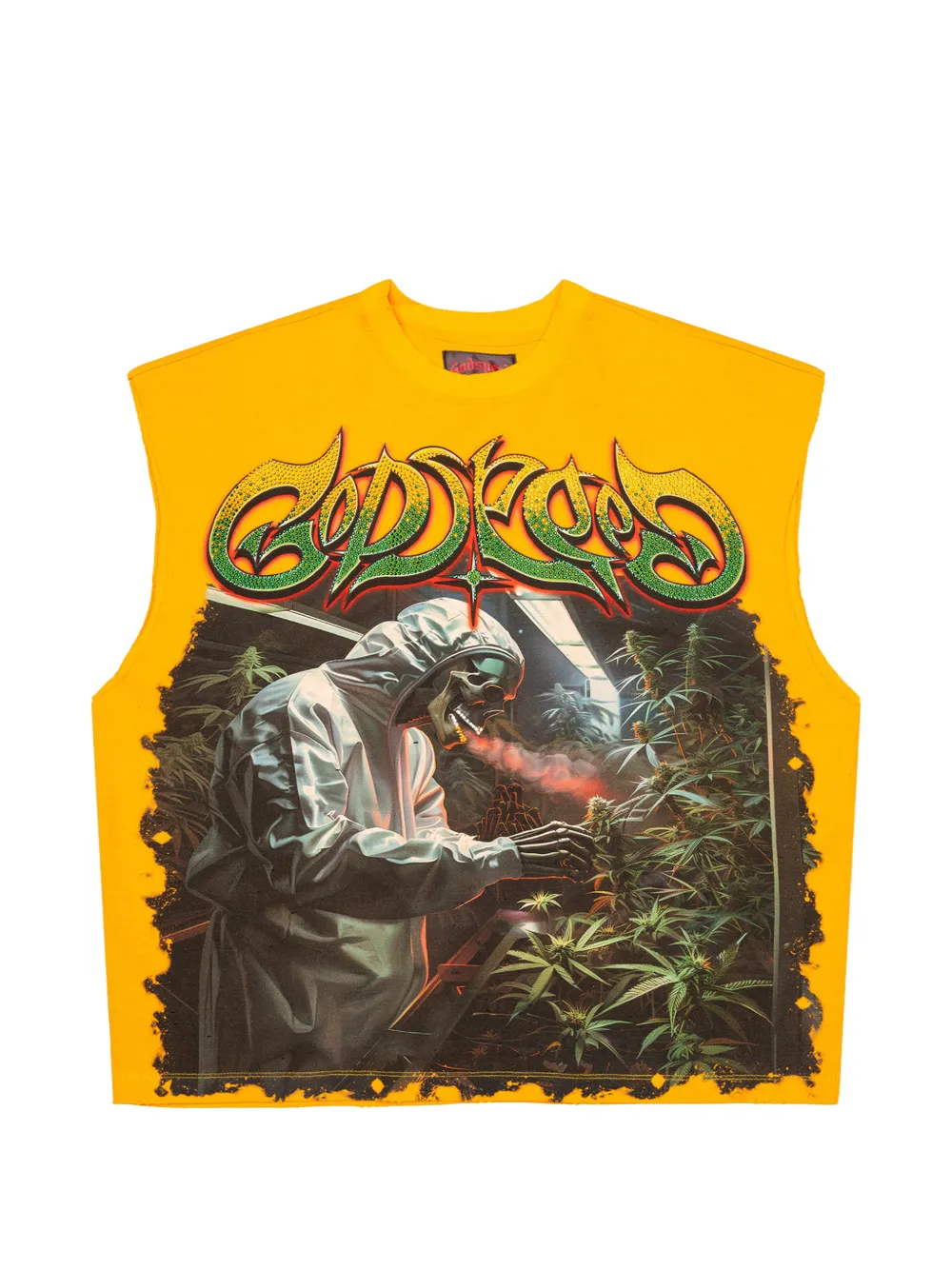 GODSPEED 420 Indoor VVS graphic-print tank top - Giallo