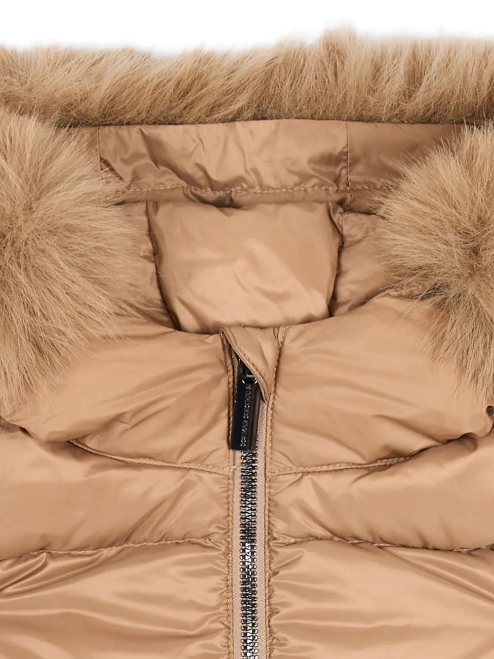 Colmar Kids faux-fur trim padded jacket Beige