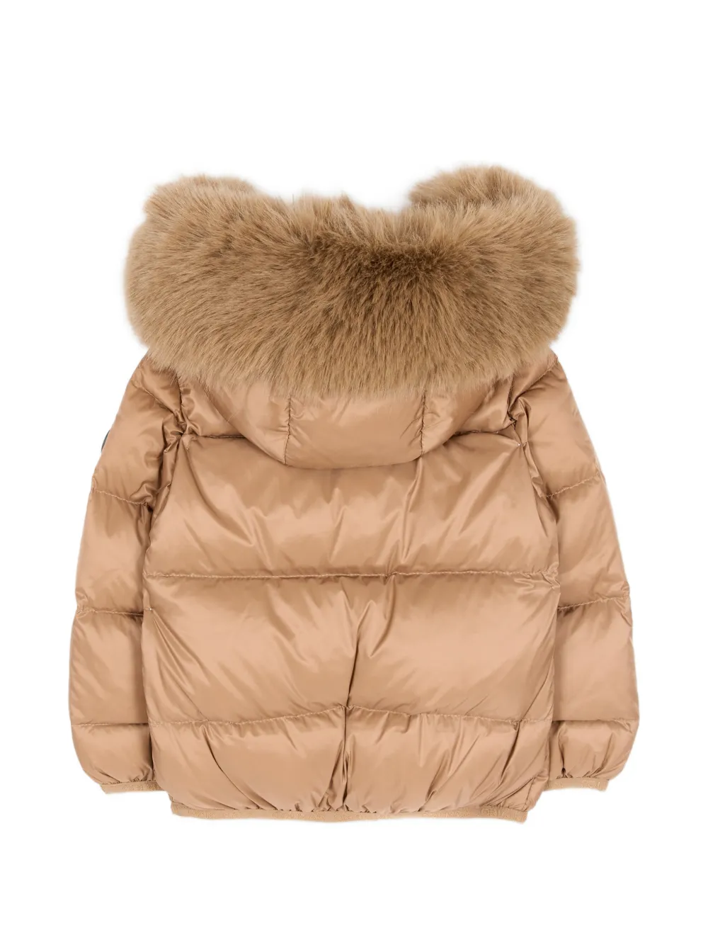 Colmar Kids faux-fur trim padded jacket Beige